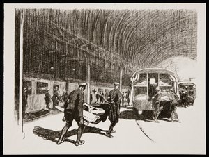 在英国的训练》，1917年