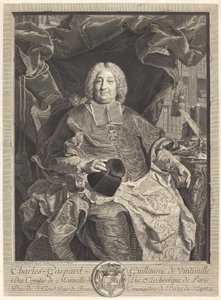 巴黎大主教查尔斯-加斯帕德-纪尧姆-德-文蒂米勒-杜吕克 作者 在 Hyacinthe Rigaud 之后的 Claude Drevet