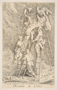十字架下的后裔：Claude Gillot, Jacques Gabriel Huquier.