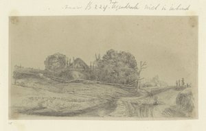 草垛和羊群风景画
Recueil de quatre-vingt-cinq estampes originales（系列名称）