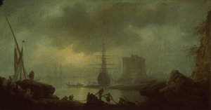 海景。薄雾 作者 克劳德·约瑟夫·韦尔内
