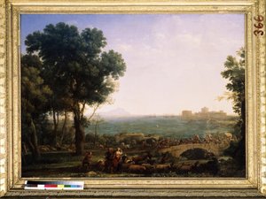 "Scene de bataille sur un pont"（桥上之战（马克森提乌斯皇帝和君士坦丁皇帝之间的战斗））Bataille opposant Maxence（马库斯-奥雷利乌斯-瓦莱里乌斯-马克森提乌斯）a Constantin Ier sur le pont Milvius le 28/10/312 pres de Rome.Claude G 的画作