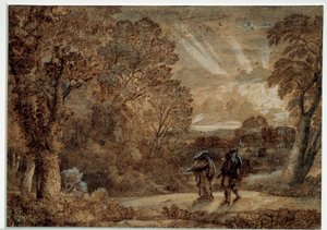 埃尼和库姆斯-西比勒。Claude Gellee dit Le Lorrain (1600-1682)的绘画作品。 作者 克劳德·洛兰