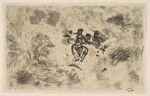 坐着的女人和其他素描，ca。 1630-33。 作者 克劳德·洛兰