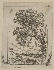 左树两景，ca. 1630。 作者 克劳德·洛兰
