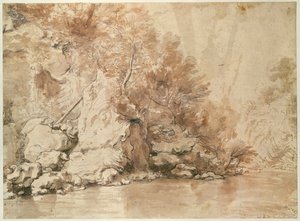 景观研究（笔和纸和纸上洗） 作者 克劳德·洛兰