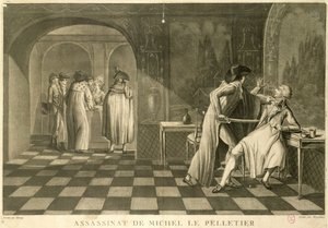 1793年1月20日暗杀Saint-Fargeau的Louis Michel Le Peletier副手