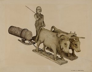 原木运输 作者 克劳德·马歇尔