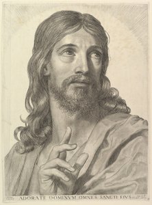 成年基督的半身像，1652年。 作者 克劳德·梅伦