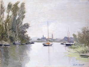 阿根廷，塞纳河小臂景观，1872年 作者 克劳德·莫奈