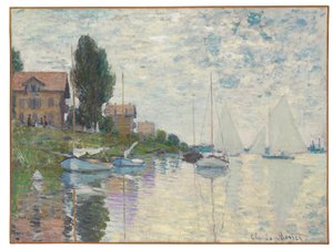 Au Petit-Gennevilliers，1874年 作者 克劳德·莫奈