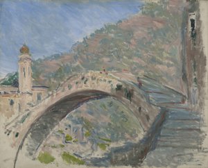 1884年在杜尔塞阿夸桥 作者 克劳德·莫奈