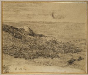 1886年在海边 作者 克劳德·莫奈
