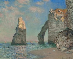 埃特勒塔的岩石。 1885年 作者 克劳德·莫奈