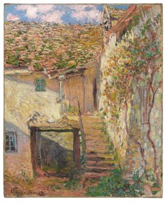楼梯，1878年 作者 Claude Monet