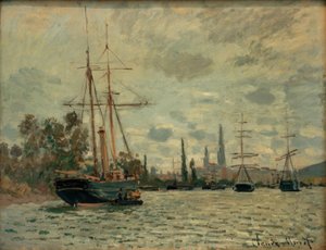 塞纳河（La SeineàRouen）（鲁昂塞纳河） 作者 克劳德·莫奈