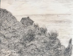 普维尔附近的海关大楼 作者 克劳德·莫奈