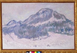 挪威的科尔萨斯山（科尔萨斯山，粉红色的几点思考） 作者 克劳德·莫奈