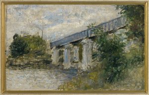 铁路桥，阿根廷 作者 Claude Monet