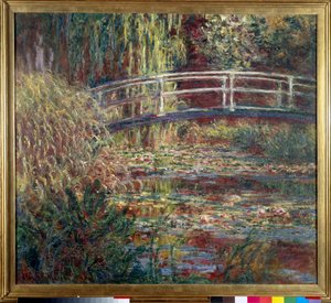 Le Basin aux nympheas，和声玫瑰 Claude Monet (1840-1926) 1900 年作画。 0,89 x 1,00 米巴黎，奥赛博物馆 - 睡莲池，粉红色和谐 - 克劳德莫奈绘画（1840-1926），布面油画（89 x 100 厘米） 作者 克劳德·莫奈