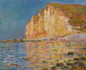 Les Petites-Dalles bei Ebbe。 1884年 作者 Claude Monet
