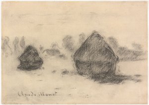 莫奈 - 小麦堆，1891 年，2013.986 作者 克劳德·莫奈