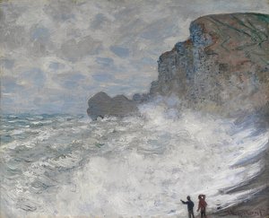 埃特勒塔的恶劣天气。 1883年 作者 克劳德·莫奈