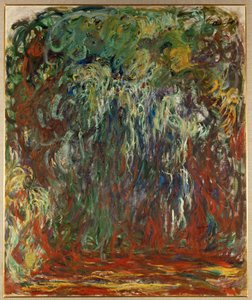 垂柳，吉维尼（布面油画） 作者 克劳德·莫奈