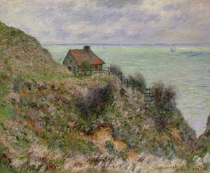 1882年，Pourville的海关官员小屋 作者 克劳德·莫奈