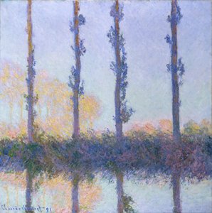四棵树，1891年 作者 克劳德·莫奈