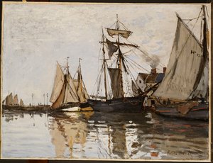 翁弗勒尔港，约1865年 作者 克劳德·莫奈