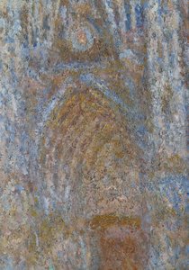 The cathedrale de Rouen, the portal sun morning, blue harmony Detail. Painting by Claude Monet (1840-1926) 1893 Sun. 0,91 x 0,63 m Paris, musee d