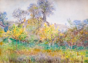 果园，约 1874 年（布面油画） 作者 克劳德·莫奈
