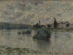 塞纳河的视图，Lavacourt，1880年 作者 克劳德·莫奈
