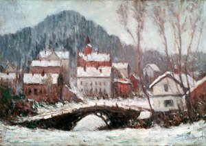 1895年的《冬季风景》。 作者 克劳德·莫奈