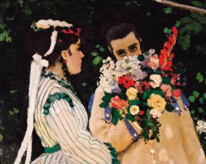 Women in the Garden, detail, c.1866 (oil on canvas) 作者 克劳德·莫奈
