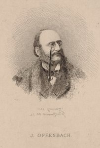 雅克·奥芬巴赫（Jacques Offenbach）肖像1819-1880，1870年。