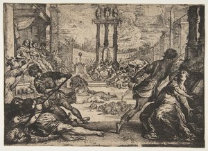 加利福尼亚Triumvirate惨案。 1624。 作者 克劳德·维尼翁
