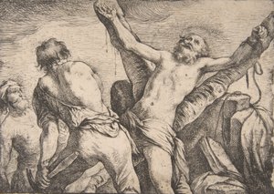 圣安德鲁的殉难》，1623年。 作者 克劳德·维尼翁