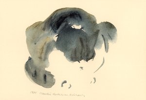 猫，1985（水彩画）