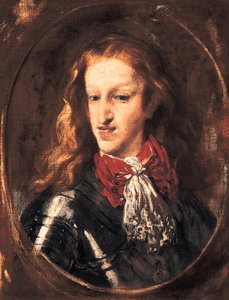 查理二世（1661-1700）西班牙国王的肖像。克劳迪奥-科埃洛（1642-1693）的画作