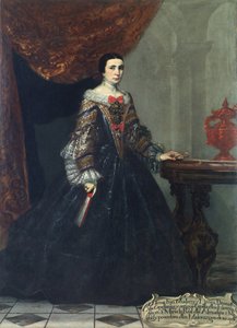 Teresa Francisca Mudarra y Herrera的肖像，c。 1620
