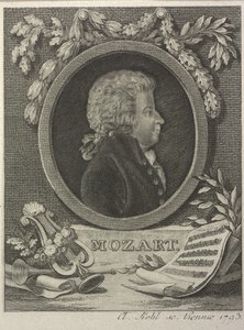 沃尔夫冈-阿玛迪斯-莫扎特，1793年 作者 克莱门斯科尔