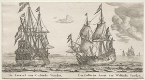 阿姆斯特丹的各种船只和景观》（Verscheÿde Schepen en Gesichten van Amstelredam），第二部分：珍珠号和东印度群岛号、双鹰号、一艘西印度洋船