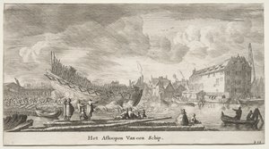 阿姆斯特丹的各种船只和风景（Verscheÿde Schepen en Gesichten van Amstelredam），第二部分：下水的船只