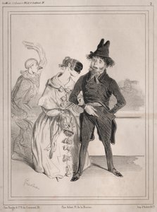 嘉年华pochades：奇异！她告诉我我是PhilibertDésormeaux，1842年。