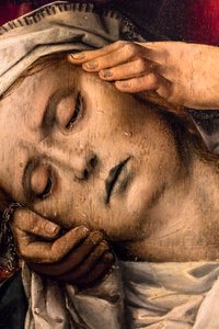 下十字架，约 1520 年（木板（橡木）上的钢笔画和油彩）