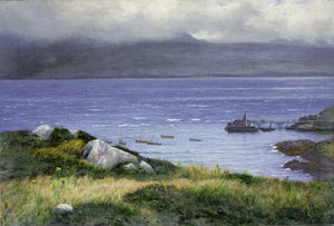 拉姆拉什（Lamlash）风景，1882年 作者 科林·亨特