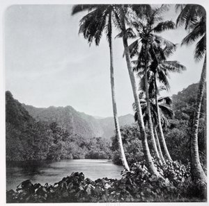 来自&39;Tahiti&39;的Hitiaa Lake于1882年在伦敦出版