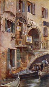 在Ponte dei Dadi，威尼斯的文物商店 作者 福米利委员